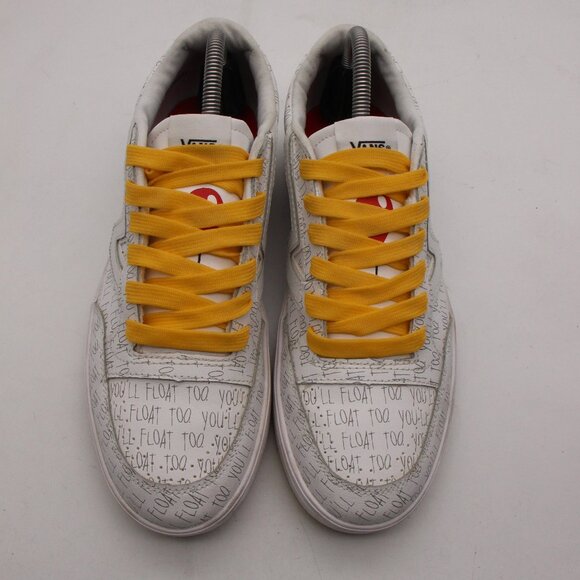 VANS House of Terror IT Shoes Men's 8.5 Women's 10 Pennywise White Sneakers - Picture 2 of 10